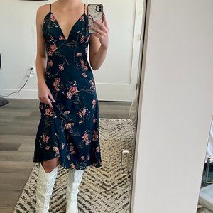 No Rest For Bridget Floral Midi Dress